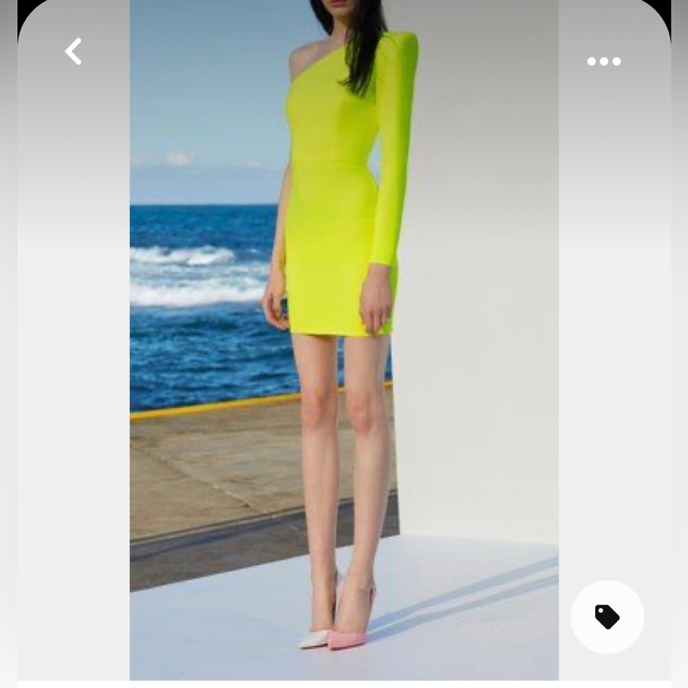 NWT lime green Alex Perry Dress- size 0